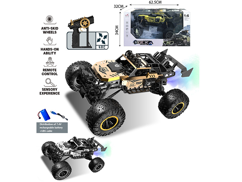 1:6 Remote Control 4WD Alloy Spray Climbing Car