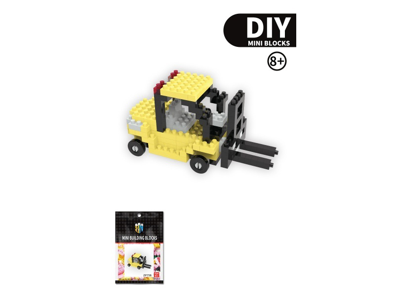 Forklift Building Block Car Series: 158 PCS