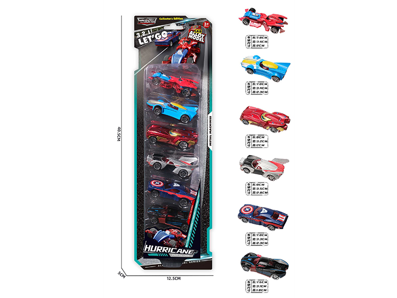 1:64 Slide Alloy Racing Cars