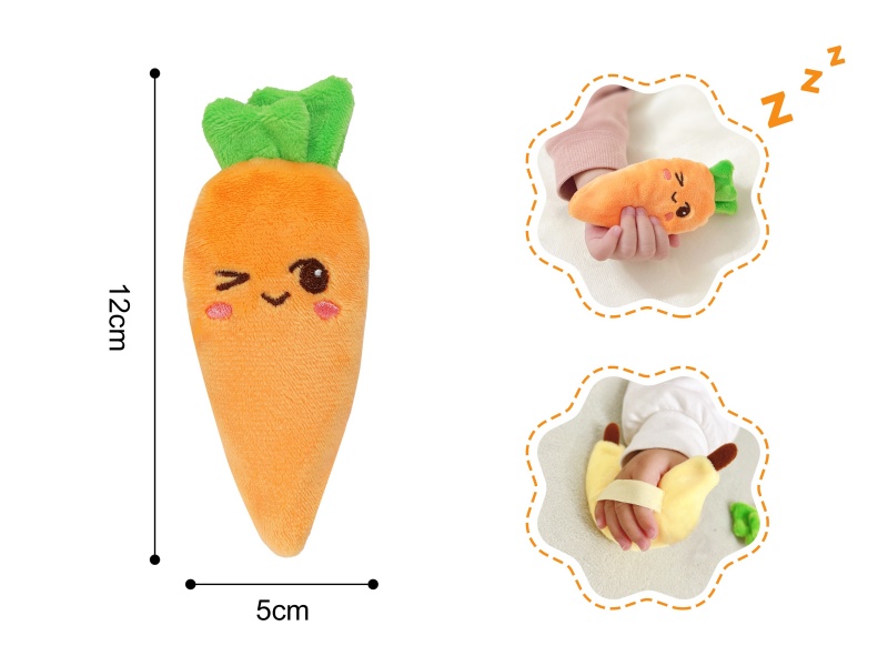 Carrot Plush Infant And Toddler Grasping, Soothing And Educational Early Childhood Toys (Washable Coat)