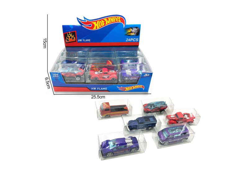 1:64 Six Types Of Alloy Carts (Single Piece Price /24 Pieces Per Box)