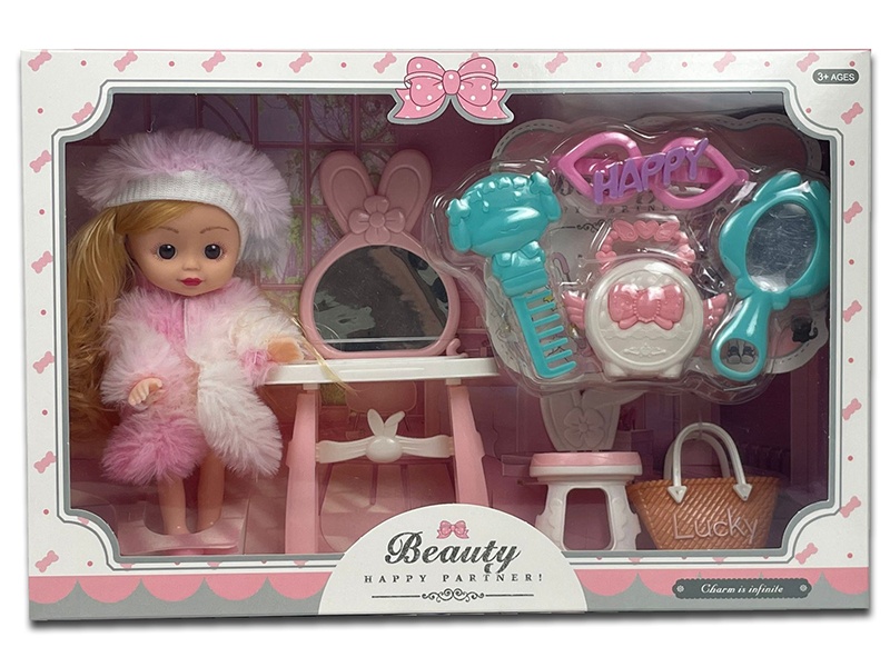 A 6-Inch Girl Playing House