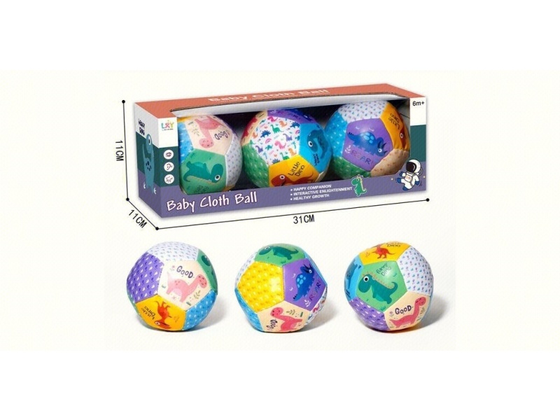 Cotton Ball And Leather Filling: 4-Inch Set Of Three Dinosaurs Plus Space Sand Ball, Beach Ball, Indoor And Outdoor Cartoon Ball, Soft Ball, Educational Ball, Pvc Ball, Pvc Leather Ball