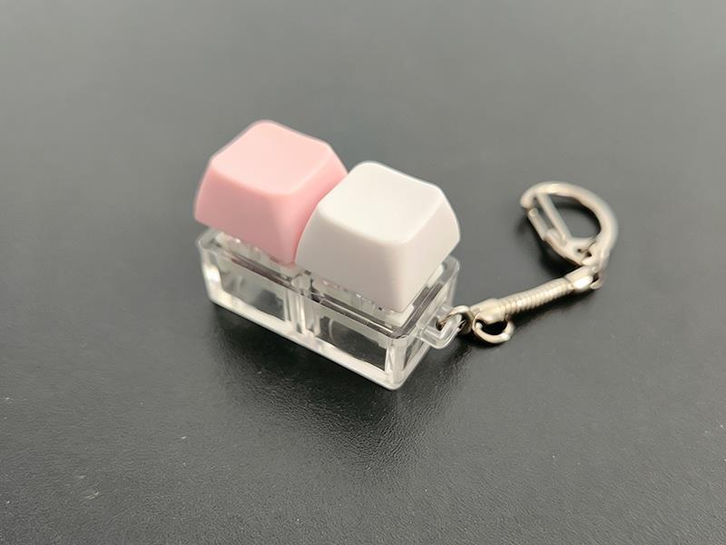 2-Key Keyboard Keychain - With Light
