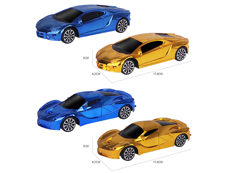 1:24 Friction Ferrari/Lamborghini Electroplating Sports Car