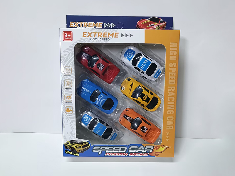 6pcs Slide Cars