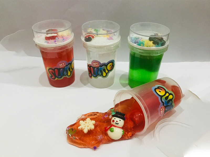 Crystal Mud Slime Christmas Snowflake Putty