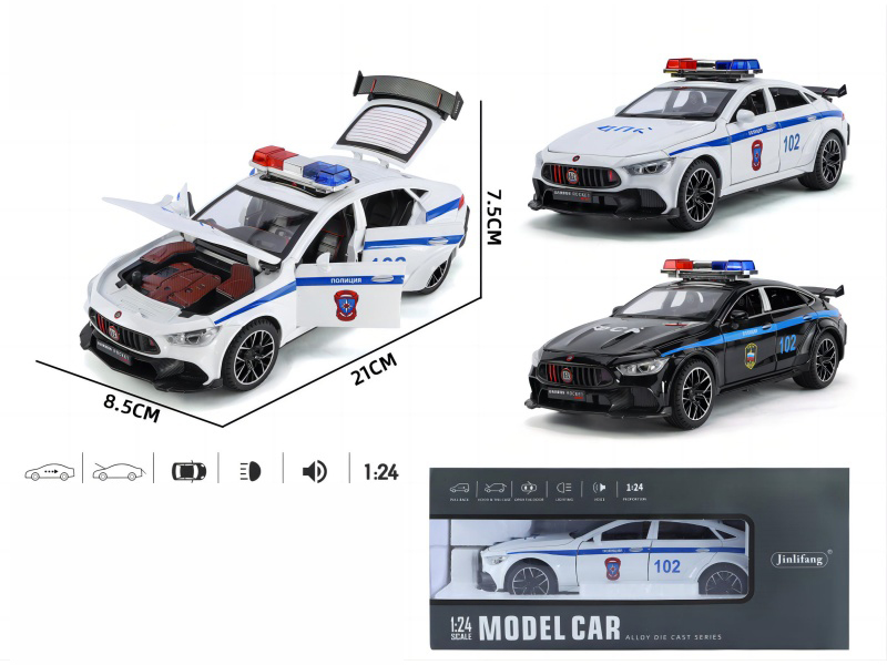 1:24 Brabus 900 Russian Alloy Police Car Model