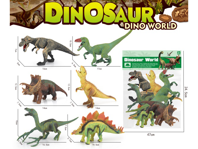 6-Piece Large Dinosaur Set