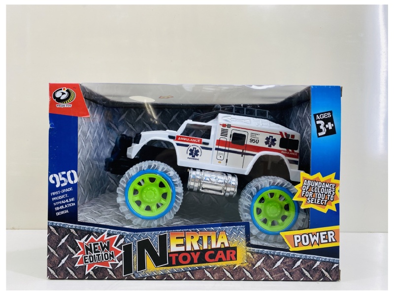 Transparent Wheel  Friction Car (With Lights And Music)