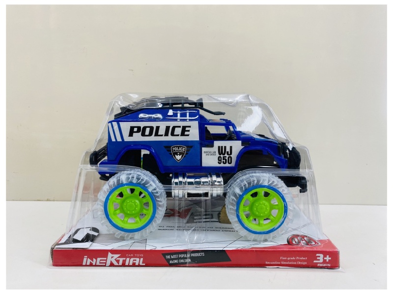 Transparent Wheel  Friction Car (With Lights And Music)