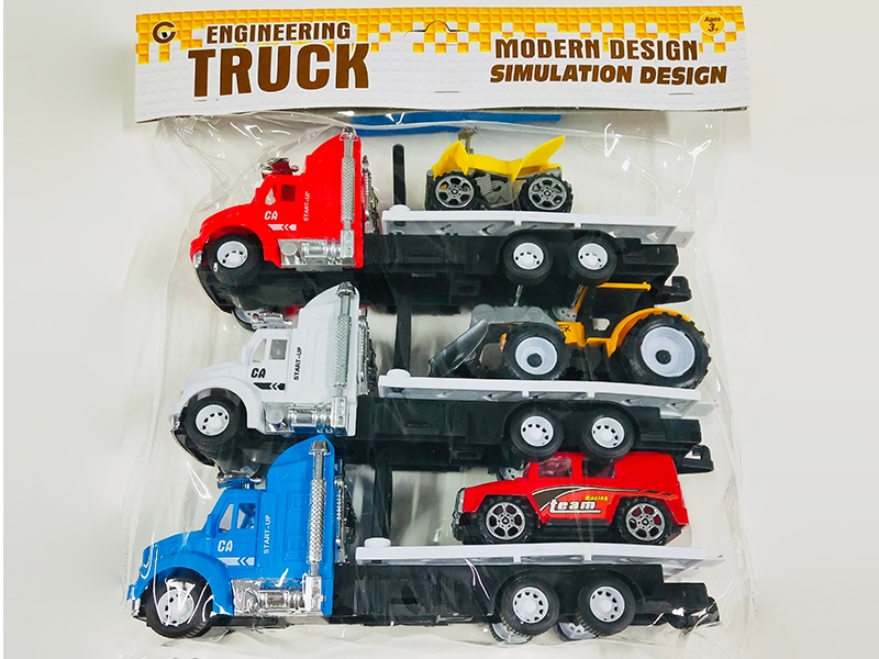 Friction Trailer 3pcs