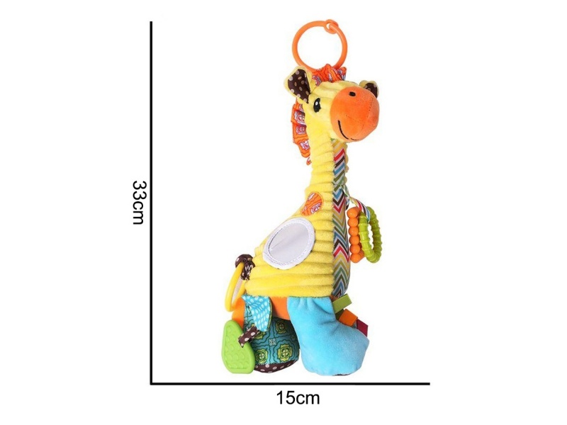 Plush Music Box, Long-Necked Deer Pendant, Baby Comfort Plush Animal Toy