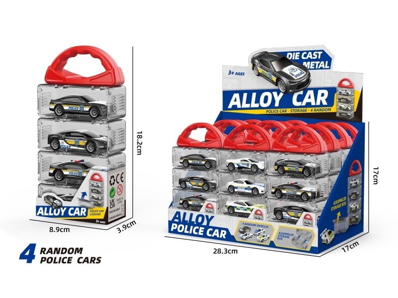 1:64 Recoil Alloy Police Car (2 Models Mixed)