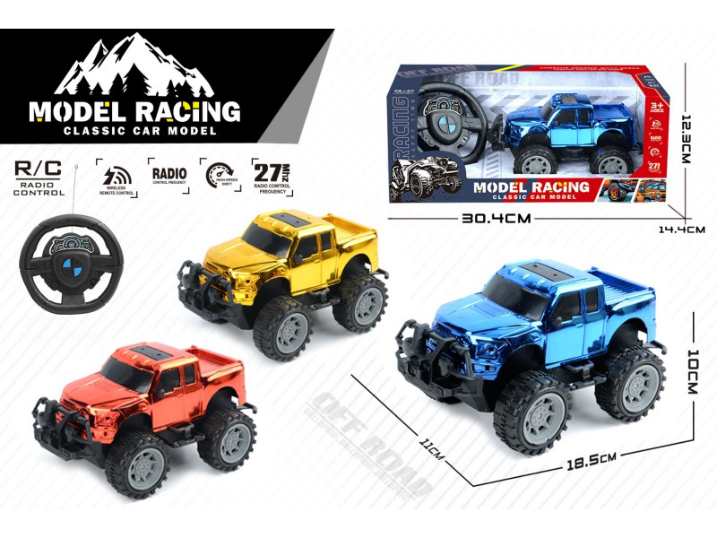 2-Channel Remote Control Electroplating Off-Road Pickup Truck(Not Included Batteries)