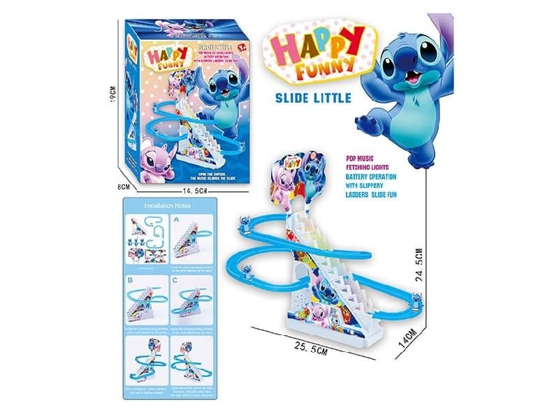 Stitch Climbing Stairs
