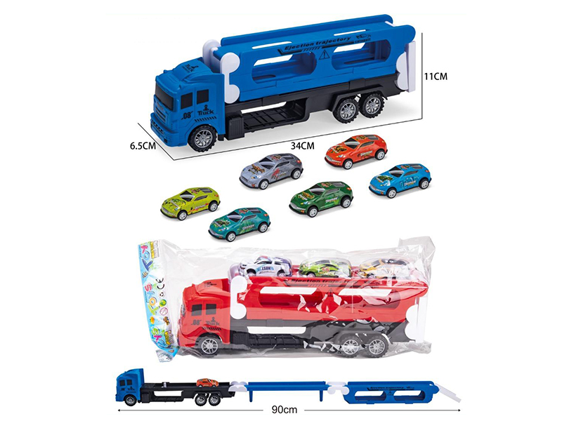 Fold Sliding Ejection Truck With 3 Slide Alloy Cars