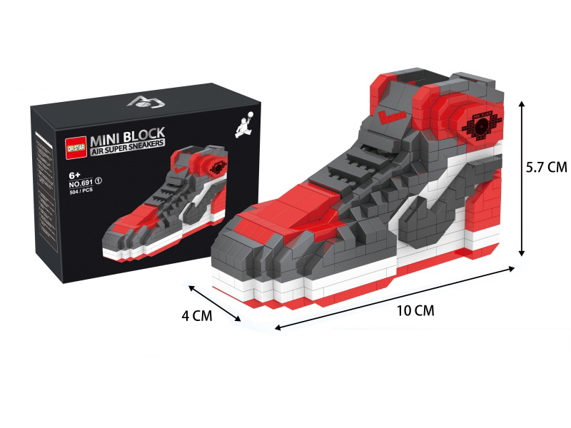 Mini Building Blocks Air Super Sneakers 504pcs