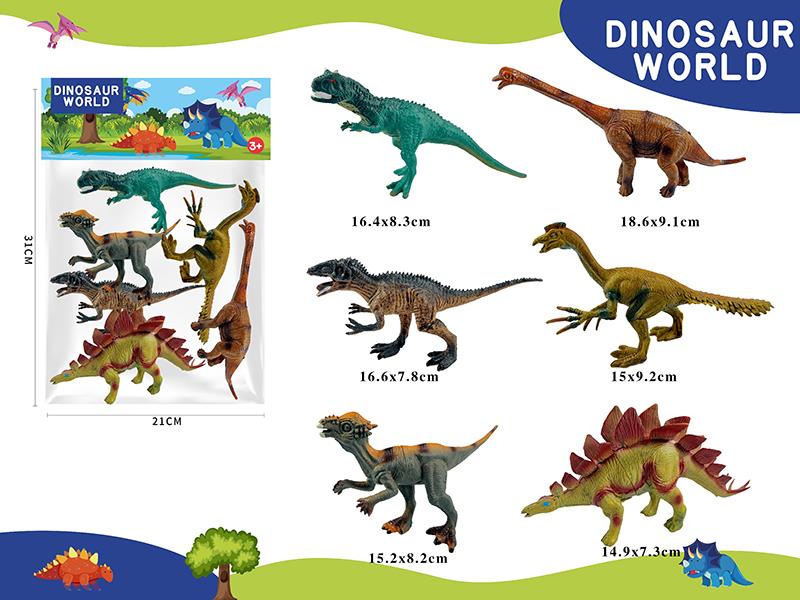 6 Dinosaurs Set