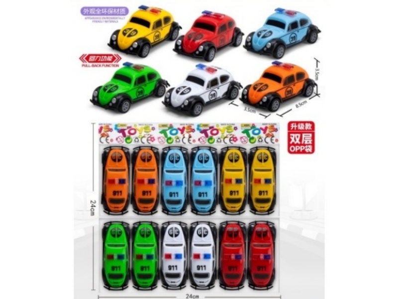 Huili Little Beetle Police Car (Exterior Made Of All Eco-Friendly Materials)