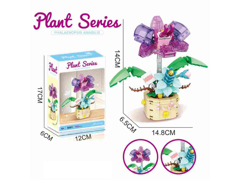 Building Block Phalaenopsis 153Pcs- Flower Series