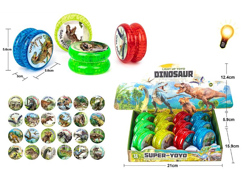 Yo-Yo Balls With Lights 12pcs