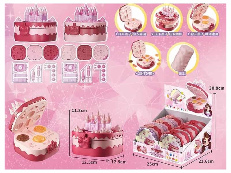 Pretend Play DIY Colored Clay Cake Barbacan