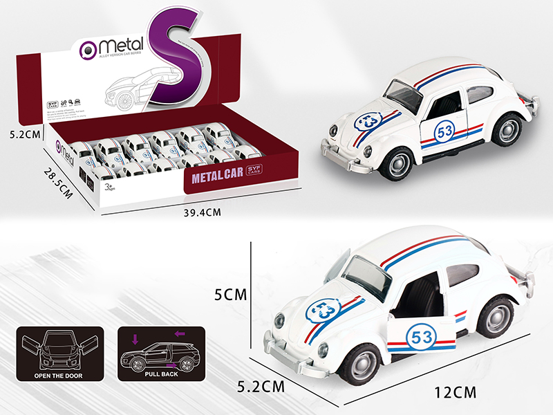 Pull Back Alloy Beetle Car