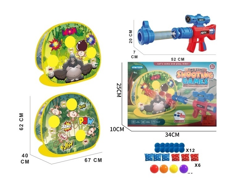 Basketball Shooting Game Stand (Gorilla Monkey 2-In-1)