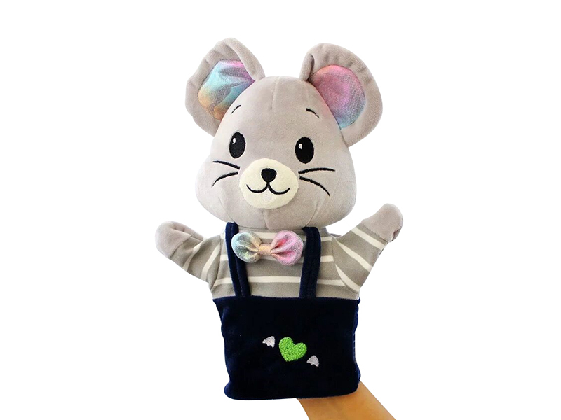 Mouse Cartoon Animal Hand Puppet Plush Doll