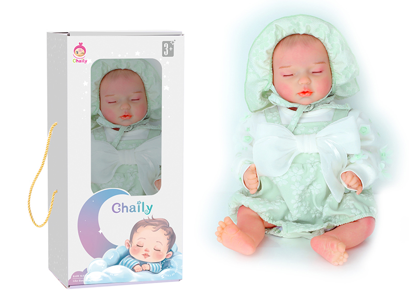 43cm Reborn Baby Doll With Diaper, Birth Card, Bottle, Magnetic Pacifier