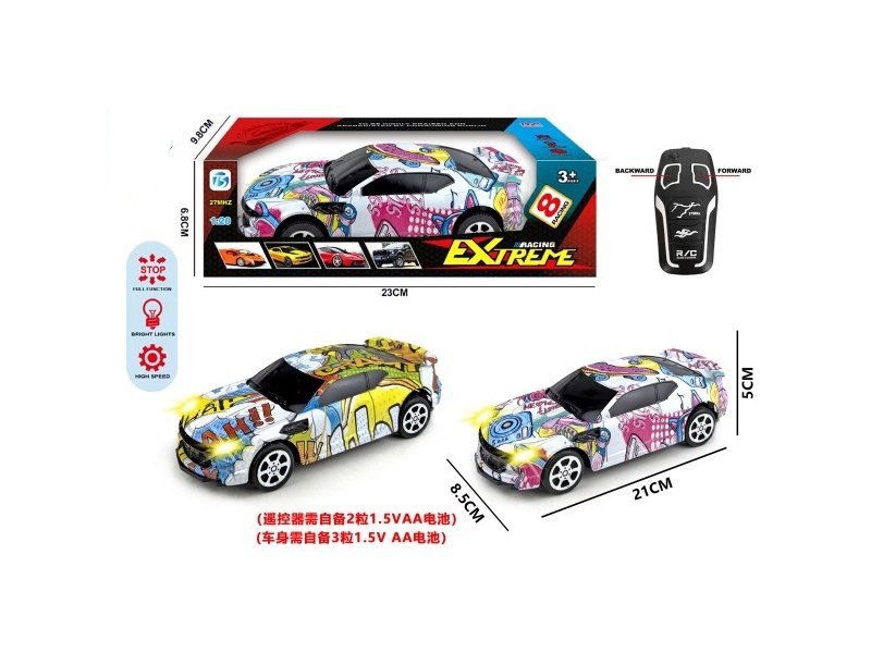 Two-Way Small Wasp Remote Control Car With Light