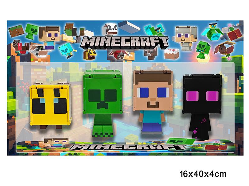 3.5-4.5" Minecraft Flip Action Figure 4pcs