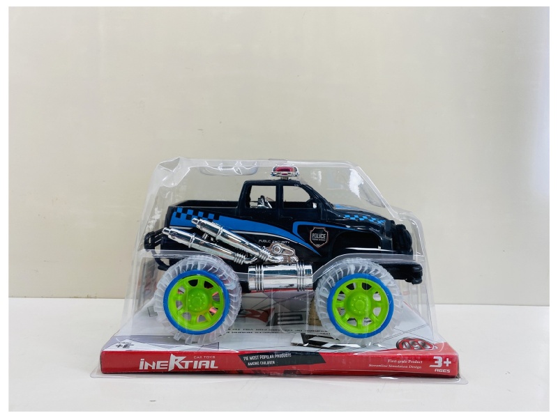 Transparent Wheel  Friction Car (With Lights And Music)