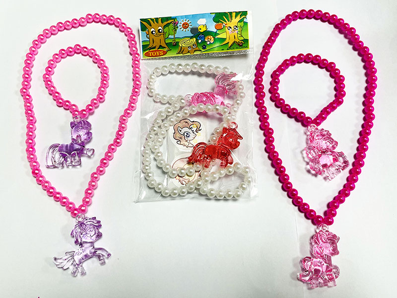 My Little Pony Necklace + Bracelet + Sticker