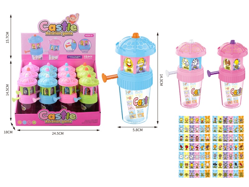 Rotating Light Castle (Can Hold Sugar) Candy Play