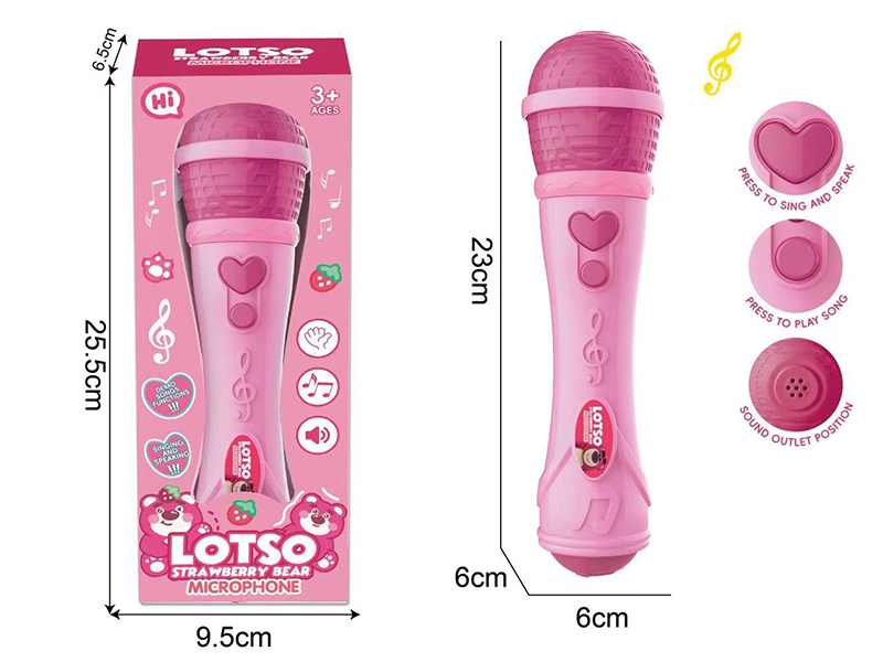 Strawberry Bear Microphone