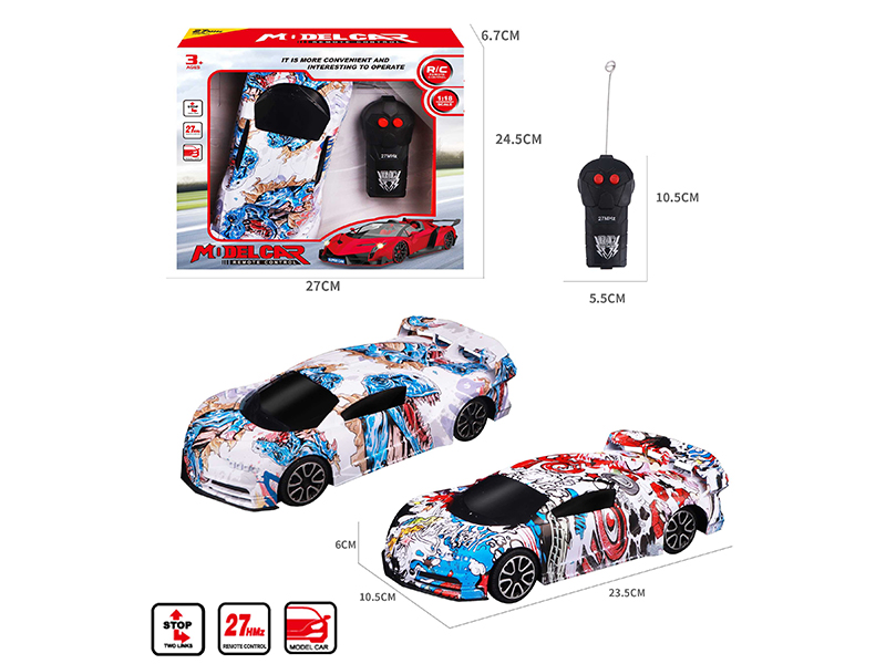1:18 2CH Remote Control Bugatti Car Model(Graffiti)