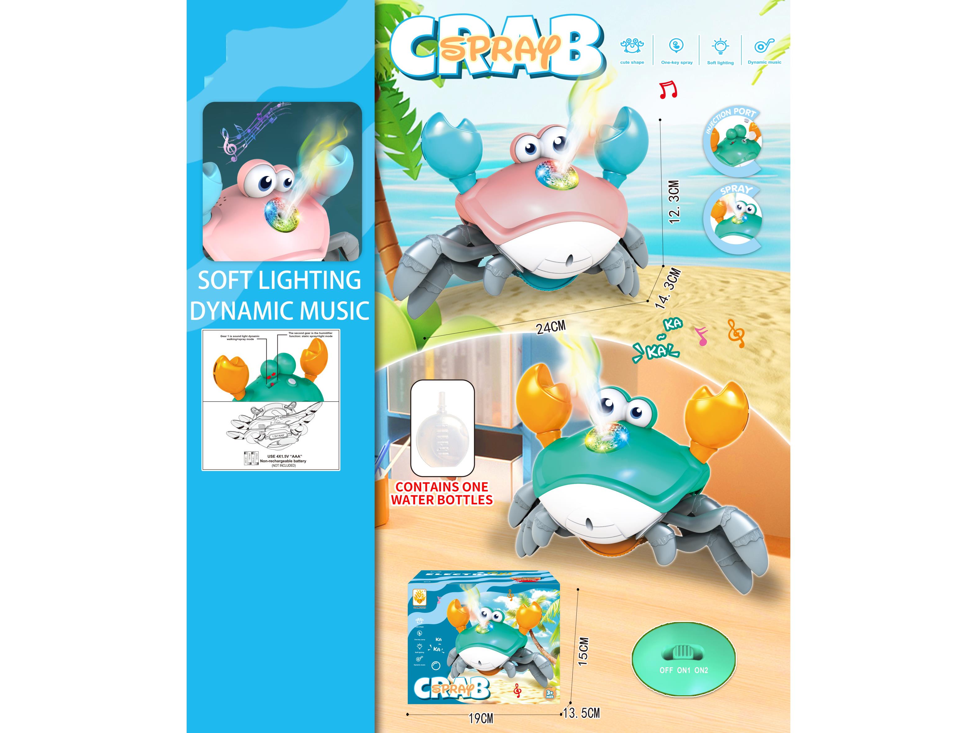Spray Crab Battery Version (4*Aaa Batteries Not Included)