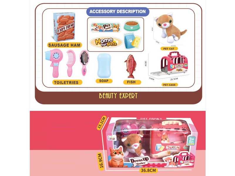 Pet Cage With Pet Cat