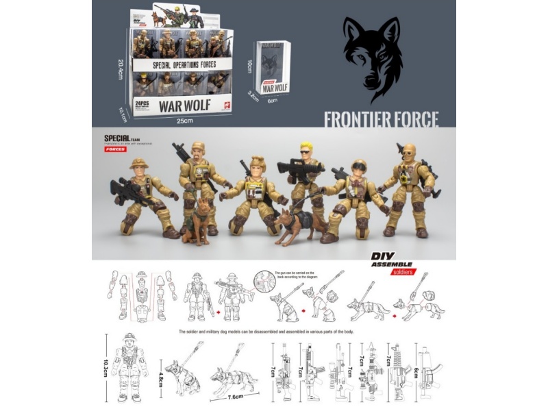 Assembled Soldier Model (24Pcs)