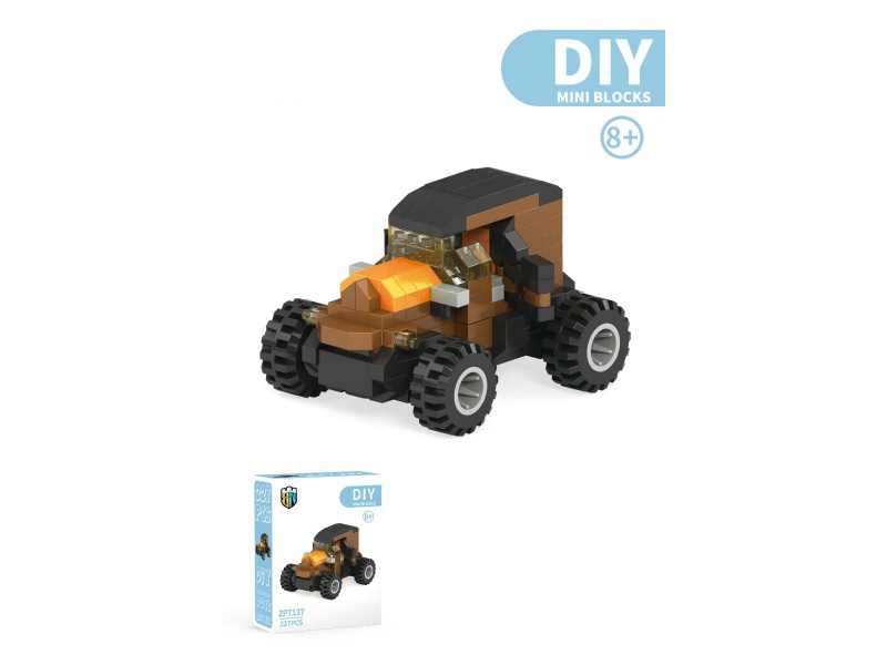 Off-Road Pickup Truck Building Block Car Series 227PCS