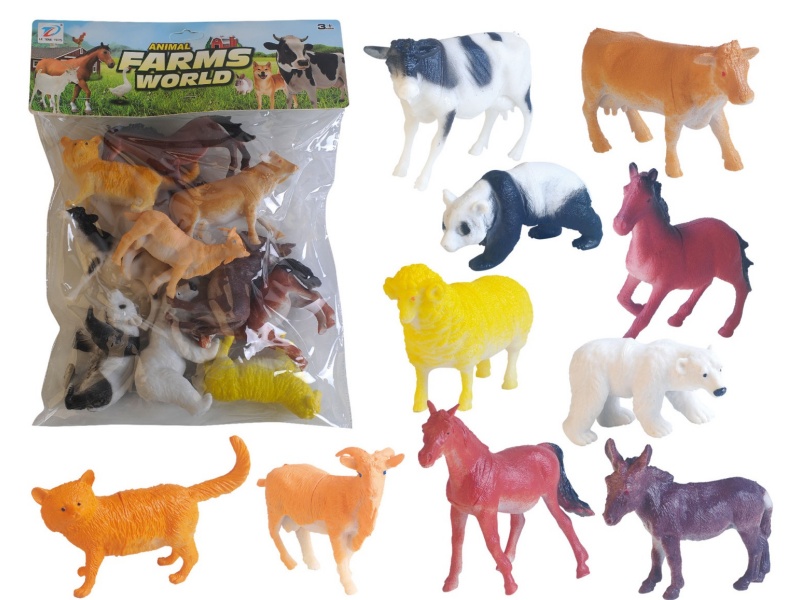 Pvc Simulated Farm Animal 10Pcs