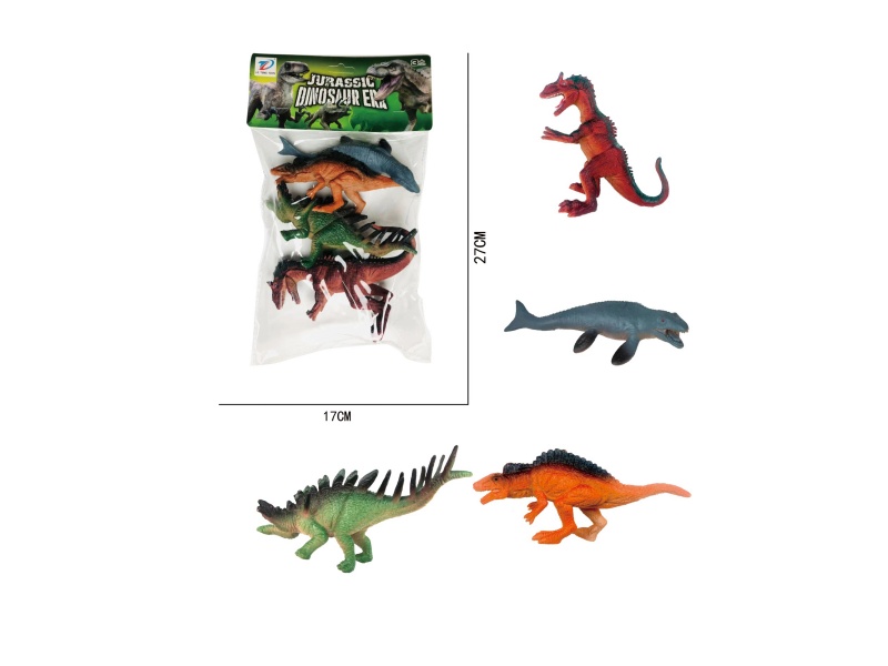 Pvc Simulation Dinosaur 4Pcs