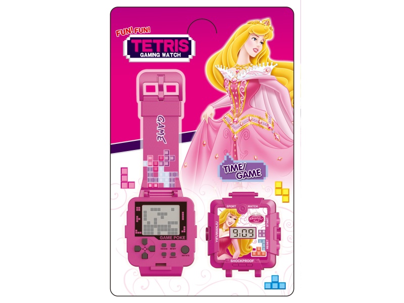 Sleeping Beauty Tetris Game Electronic Watch