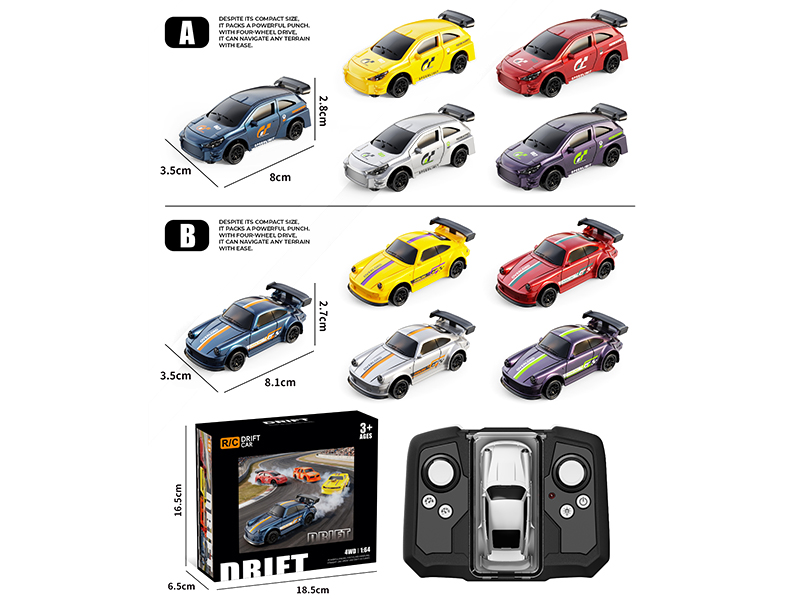 1:64 4CH Remote Control Drift Car