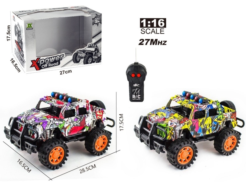 1:16 Two-Way Remote-Controlled Land Rover Convertible Watermarked Racing Car (Without Battery)