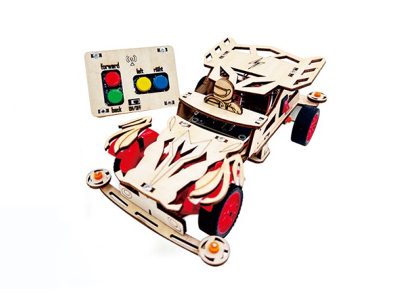 DIY Wooden 2.4g 4ch Remote Control Car