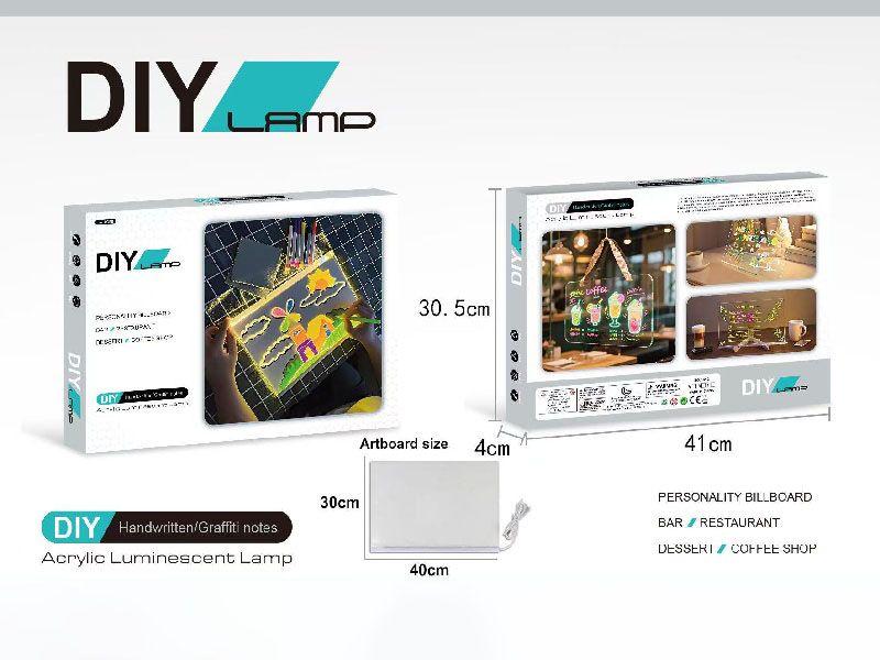 Led Hand-Painted Illuminated Drawing Board