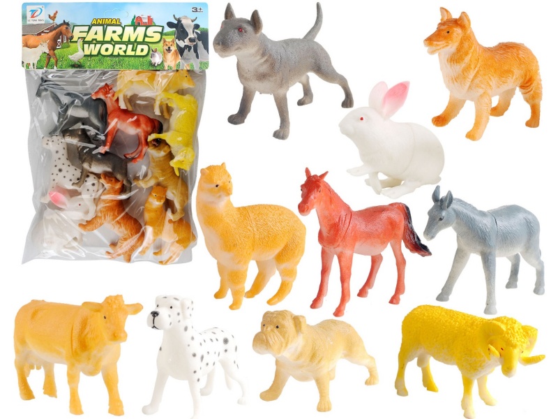 Pvc Simulated Farm Animal 10Pcs
